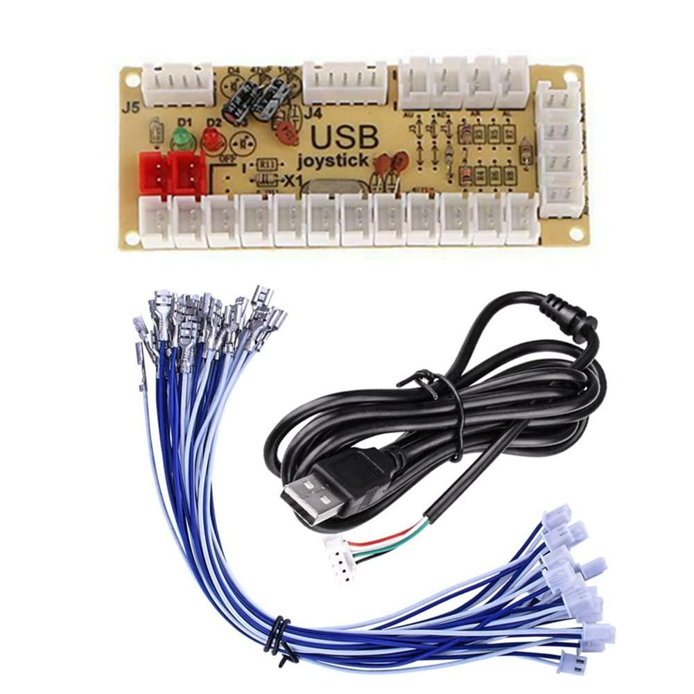 Zero Delay Arcade USB Encoder PC to Joystick for PC Mame Jamma Raspberry Pi & Other Pc Fighting Games