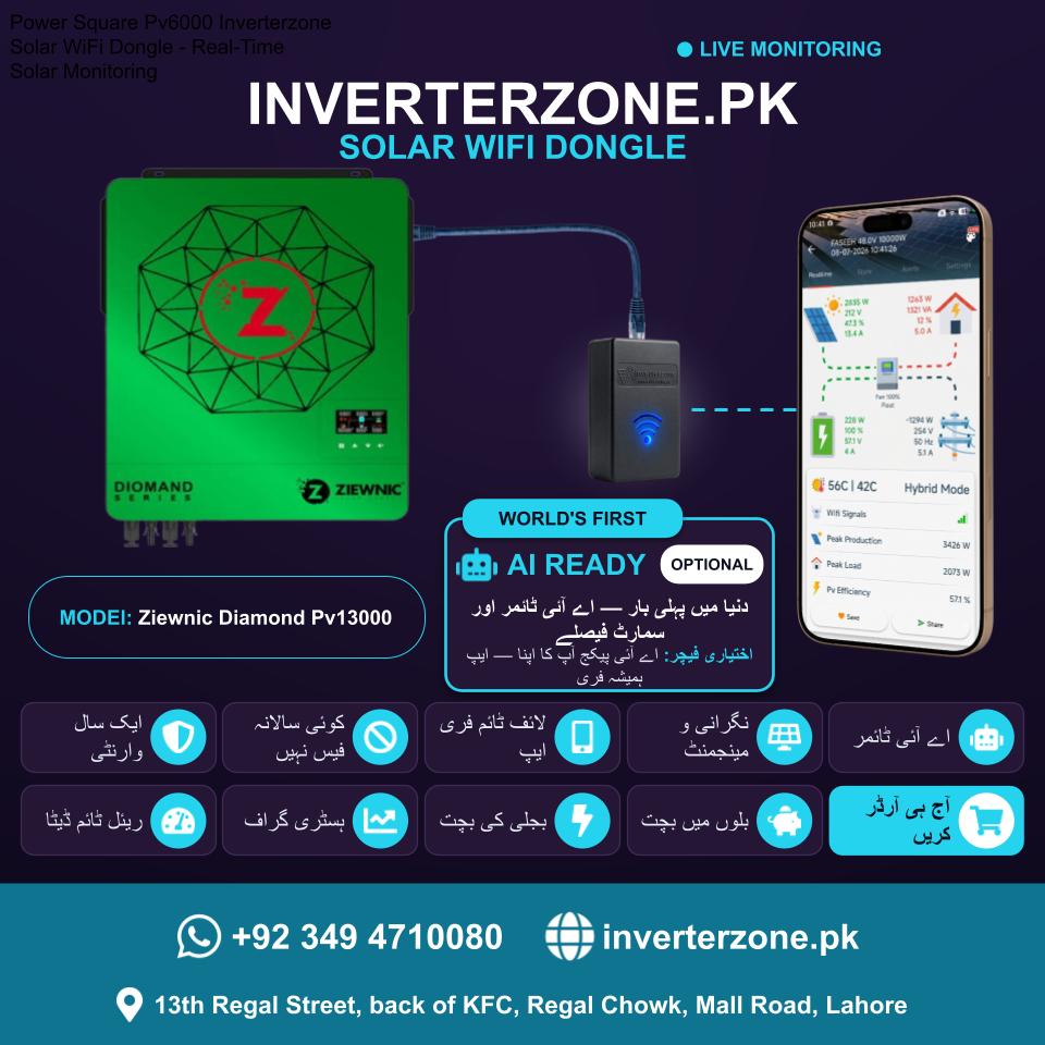 Ziewnic Diamond Pv13000 Solar WiFi Dongle - Real-Time Solar Monitoring
