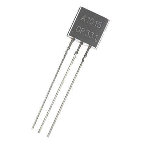 A1015 PNP Transistor - shown as a black, three-pin electronic component with the text "A1015" and "GR331" printed on its flat face.