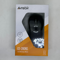 A4tech G3-280NS 2.4g Wireless Mouse – 1200 Dpi V-track Silent - in its original retail packaging box, showing the black mouse through a clear window and printed product specs.