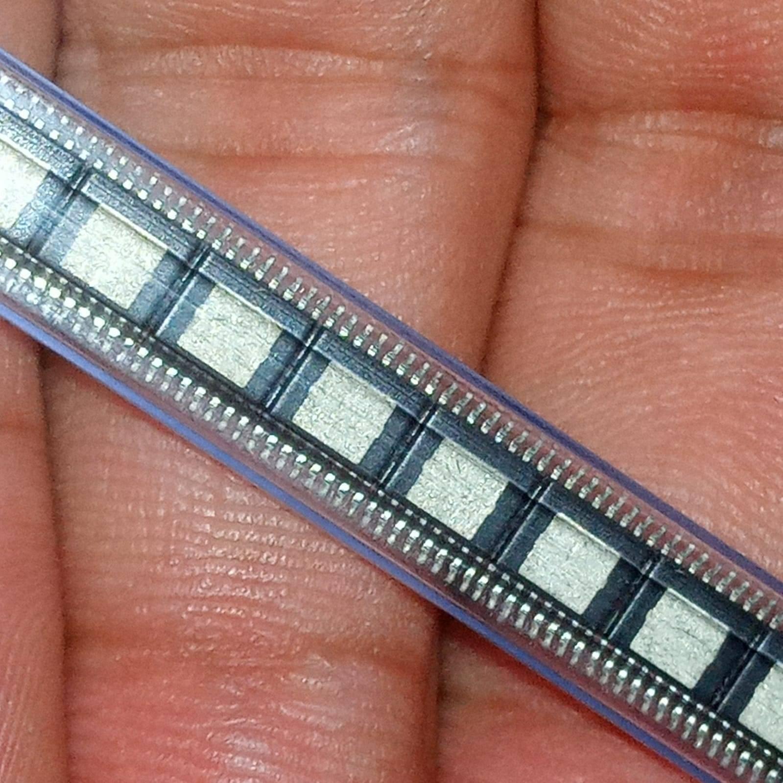 A6271KLPTR-1 LED Driver IC 1 Output DC DC Controller Sepic, Step-down (buck), Step-up (boost) Analog, PWM Dimming - 16-etssop-ep - a close-up view of multiple integrated circuit chips housed in a clear plastic shipping tube held in a hand.