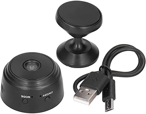 A9 Mini Wi-Fi Camera 1080P Full HD Wireless Ip Camera - with Mode and On/Off buttons, a magnetic stand, and USB cable.