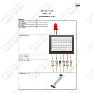 Soar Stem school AY 2024-25 Component list for Grade 7