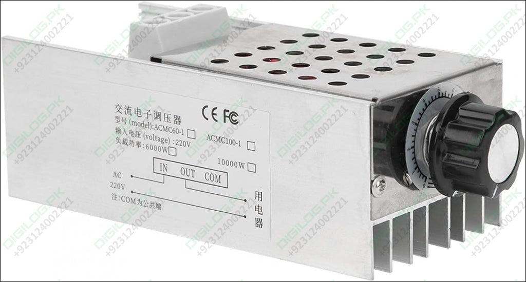 AC 220V 10000W SCR Super Power Thyristor Voltage Regulator speed controller Adjust Light Temperature