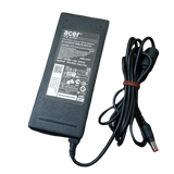 Acer Laptop Charger 19V 4.74A With Cable - a black rectangular AC adapter with a DC power cord and a red-tipped barrel connector.