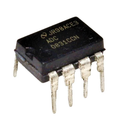ADC0831 IC - a black 8-pin dual-inline package integrated circuit with silver pins, shown from an angled perspective against a white background.