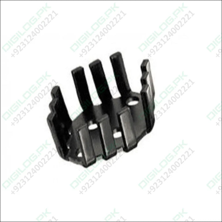 Black anodized aluminum heatsink for RD-91 package and TO-3 transistor