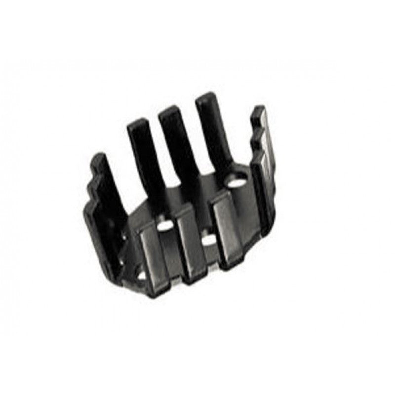 Aluminum Heatsink TO-3 Package For Rd-91 Package & TO-3 Transistor - circular metal heatsink with multiple vertical fins and mounting holes.