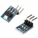 AMS1117-3.3 DC Voltage Regulator 3pin Step-down Power Supply Module - two small blue rectangular circuit boards with three-pin connectors and surface-mounted components.