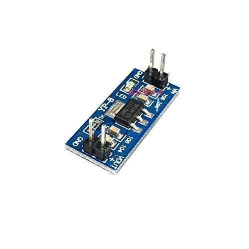 AMS1117 3.3V Power Module Voltage Conversion Step-down Module - a blue rectangular circuit board with a central black chip, two-pin input and output connectors, and a small LED indicator.
