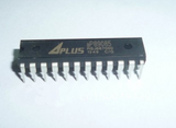 AP89085 OTP 85 Second Voice Record Sound IC - a black, rectangular integrated circuit chip with 24 metal pins, displayed against a plain background.
