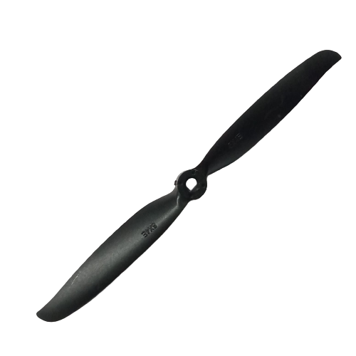 Apc 6x4e 6040 Direct Drive Propeller For Rc Airplane - a black two-blade plastic propeller shown against a plain white background.