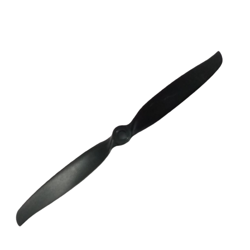 Apc 6x4e 6040 Direct Drive Propeller For Rc Airplane - a black, two-bladed plastic propeller shown against a white background.