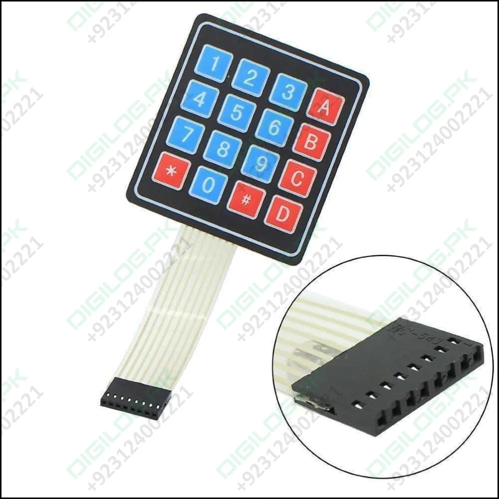 Arduino 4x4 Keypad Matrix Keypad Membrane Switch Digilogpk 9907