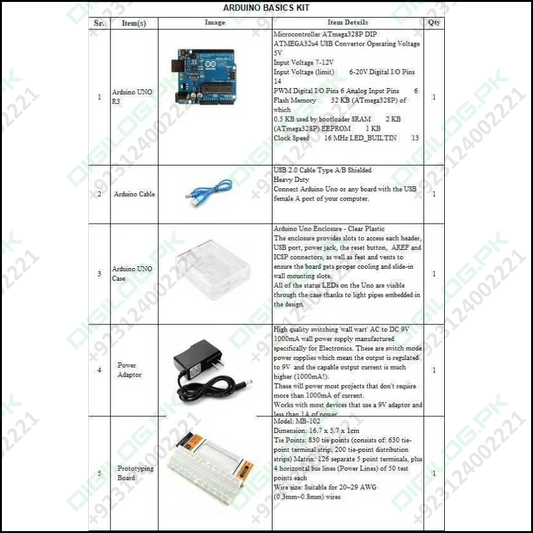Arduino Basics Kit For It Lab Punjab Government
