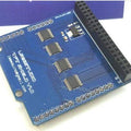 Arduino Uno LCD TFT Shield For 40-pin 8bit TFT LCD - a blue rectangular circuit board featuring four integrated circuits and a black 40-pin header connector.