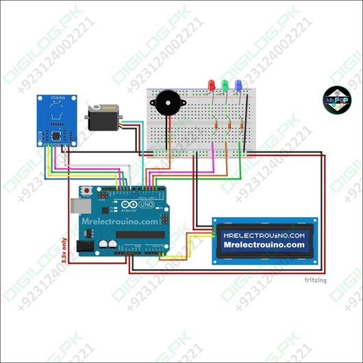 RFID Door Lock Project Parts