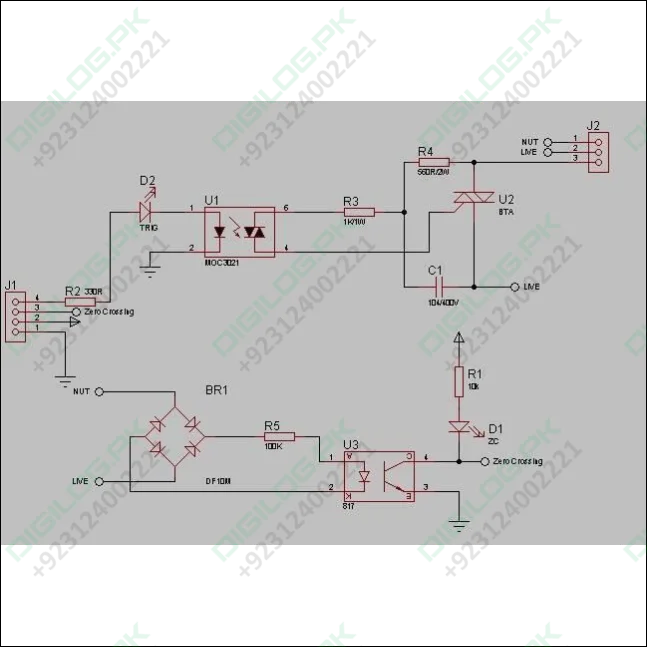 Arduino Triac Module With Zero Crossing | HALL ROAD - digilog.pk