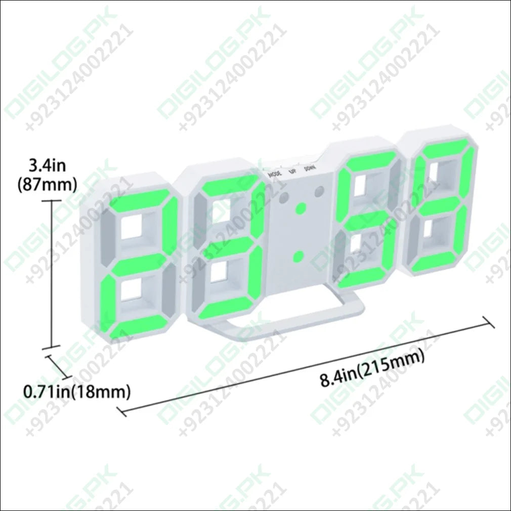 Stylish & Unique Electronic Desk Clock Vst-883-green