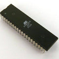 ATMEGA16 Atmega 16 - a black 40-pin dual in-line package microcontroller chip with white text reading "ATMEL ATMEGA16 16PI 0531K" on its surface.