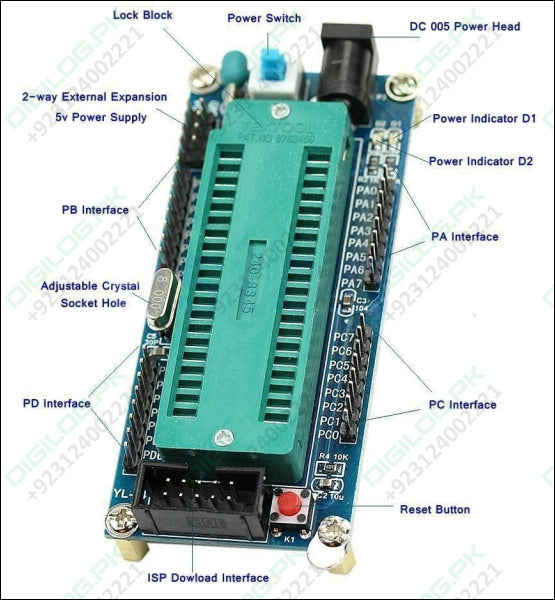 ATMEGA16 ATmega32 ISP AVR Minimum Development System Board Module