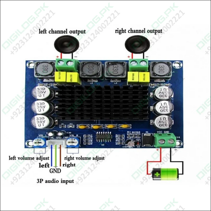 XH - M543 TPA3116D2 Dual - Channel classD digital audio