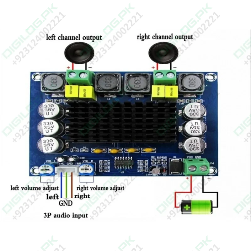 XH - M543 TPA3116D2 Dual - Channel classD digital audio