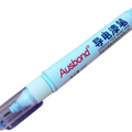 Ausbond Conductive Paint Pen - High-Precision Tool for Electrical Repairs & Circuit Connections - a white cylindrical pen with a blue cap and printed branding, shown against a plain white background.