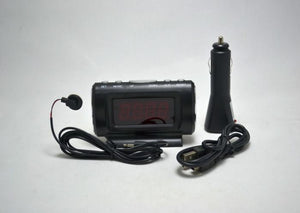 Clock Thermometer Ks-782a-5 1 Display Orange Auto Cigarette