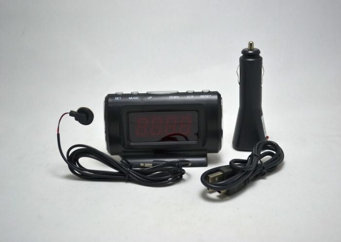 Clock Thermometer Ks-782a-5 1 Display Orange Auto Cigarette