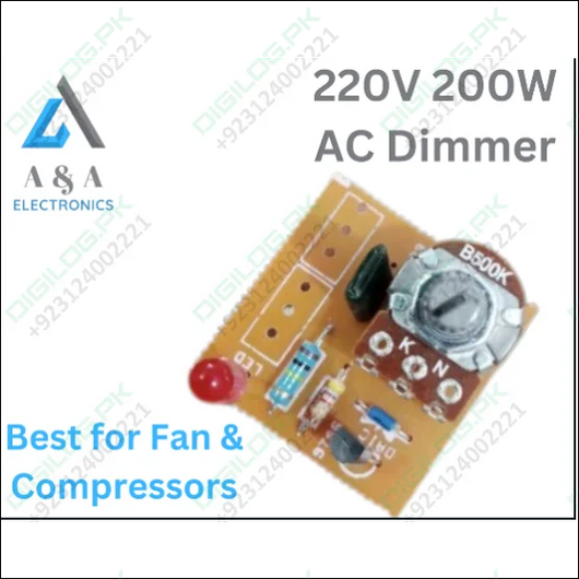 220v 200w Ac Dimmer Potentiometer Switch Speed Compressor