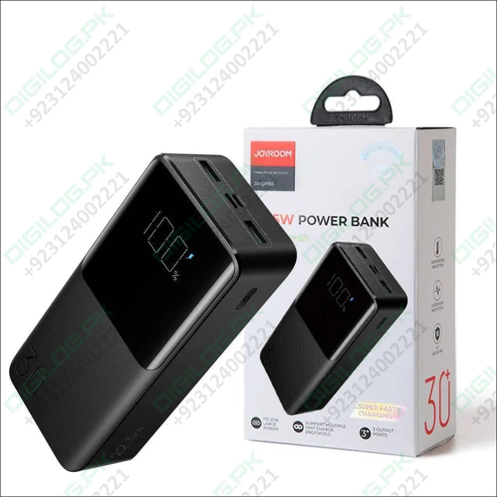 22.5W 30000mAh Power Bank 2 Inputs + 3 Output LED Display