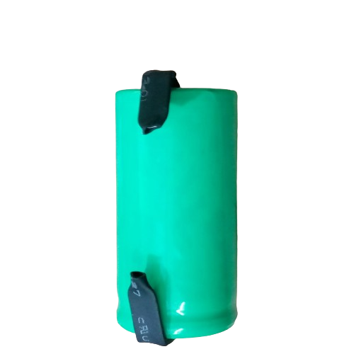 Battery 1.2V 2000mAh (sc) - shown as a cylindrical green battery cell with black terminal tabs attached to the top and bottom ends.