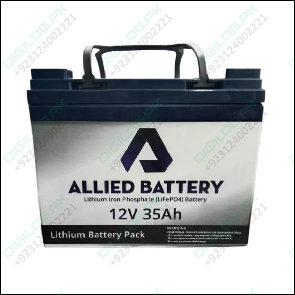 Allied Battery 12V 35Ah Lithium Iron Phosphate (LiFePO4) Battery