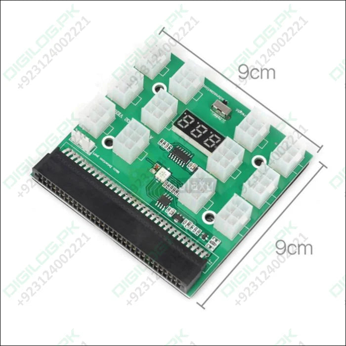 Power Supply Server 12 Port 6Pin 12V Breakout Board With LED Digital Display For 1200W 1000W 750W PSU GPU