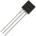 BC547 NPN Transistor - a black plastic electronic component with three long metal pins, showing the text "BC547 B 011" printed on its face.