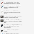 Beaconhouse Arduino Starter Kit - a list of electronic components including sensors, a breadboard, jumper wires, an RGB LED, and relay modules.