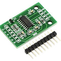 Big PCB HX711 Weighing Sensor Load Cell Amplifier Module Analog To Digital Converter Pressure Sensor - a green rectangular PCB with an integrated circuit, labeled pin headers, and a separate row of ten metal connector pins.
