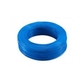 blue 1 meter Insulation Electronic PCB Wrapping Breadboard Jumper Wire Cable - shown as a single, neatly wound coil of blue wire.