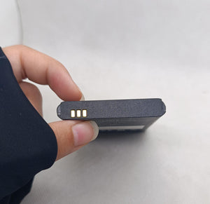 BM5500 3.7V 4000mA Battery - a close-up view of the black rectangular battery showing three gold-plated electrical contact pins on the side.