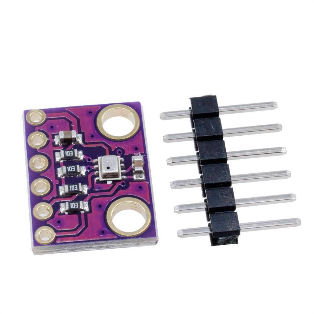 BMP280 Barometric Pressure Sensor Module - a purple rectangular circuit board with a sensor chip and a separate six-pin header connector.