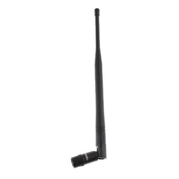 BNC Type 2.4GHz WiFi Wireless Rubber Duck Foldable Signal Antenna For Wi-Fi Router Without Antenna - a black, foldable antenna with a BNC connector at its base.