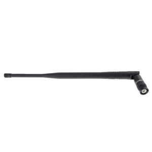 BNC Type 2.4GHz WiFi Wireless Rubber Duck Foldable Signal Antenna For Wi-Fi Router Without Antenna - a black, thin, straight antenna with a foldable BNC connector at one end.