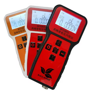 BP2080 Rv Meter Slcd Battery Internal Resistance Tester - three handheld units in orange, white, and red with LCD screens displaying 0.0000 and control buttons.