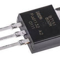 BT151 SCR TRIAC Thyristor Datasheet - a black electronic component with three metal pins and a mounting tab, showing the NXP logo and BT151 800R text on the casing.