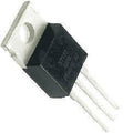 BTA137 TRIAC 600V 8A - High-performance AC Switch For Dimming And Motor Control - a black three-pin electronic component in a TO-220 package with a metal mounting tab featuring a circular hole.