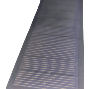 Buy 6V Mini Solar Cell Solar Module | Monocrystalline Solar Panel For DIY Projects At Digilog.pk - a rectangular, dark grey monocrystalline solar panel with a grid of thin horizontal conductive lines.