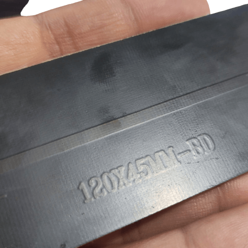 Buy 6V Mini Solar Cell Solar Module | Monocrystalline Solar Panel For DIY Projects At Digilog.pk - a close-up view of the black panel surface showing the embossed text 120X45MM-BD.