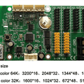 Bx-u4l P10 LED Signs Control Card, P10 Display Module Control Card, Single & Double Color Advertising LED Panel Controller - a green rectangular circuit board with a USB port, multiple pin headers, jumpers, and a power terminal block.