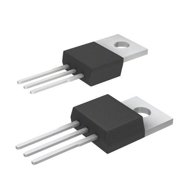 BYQ28 Ultra Fast Diode - two black, three-pin electronic components with silver metal mounting tabs, each featuring a single circular hole.